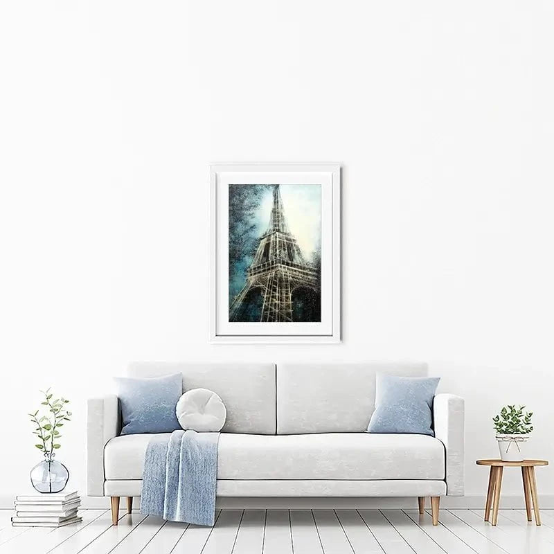 The Eiffel Tower At Dusk Framed Art Print The Eiffel Tower At Dusk Framed Art Print wall art product Marc Todd - Independent