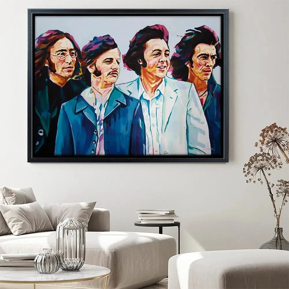 The Fab Four Canvas Print The Fab Four Canvas Print wall art product Juliet Stockton