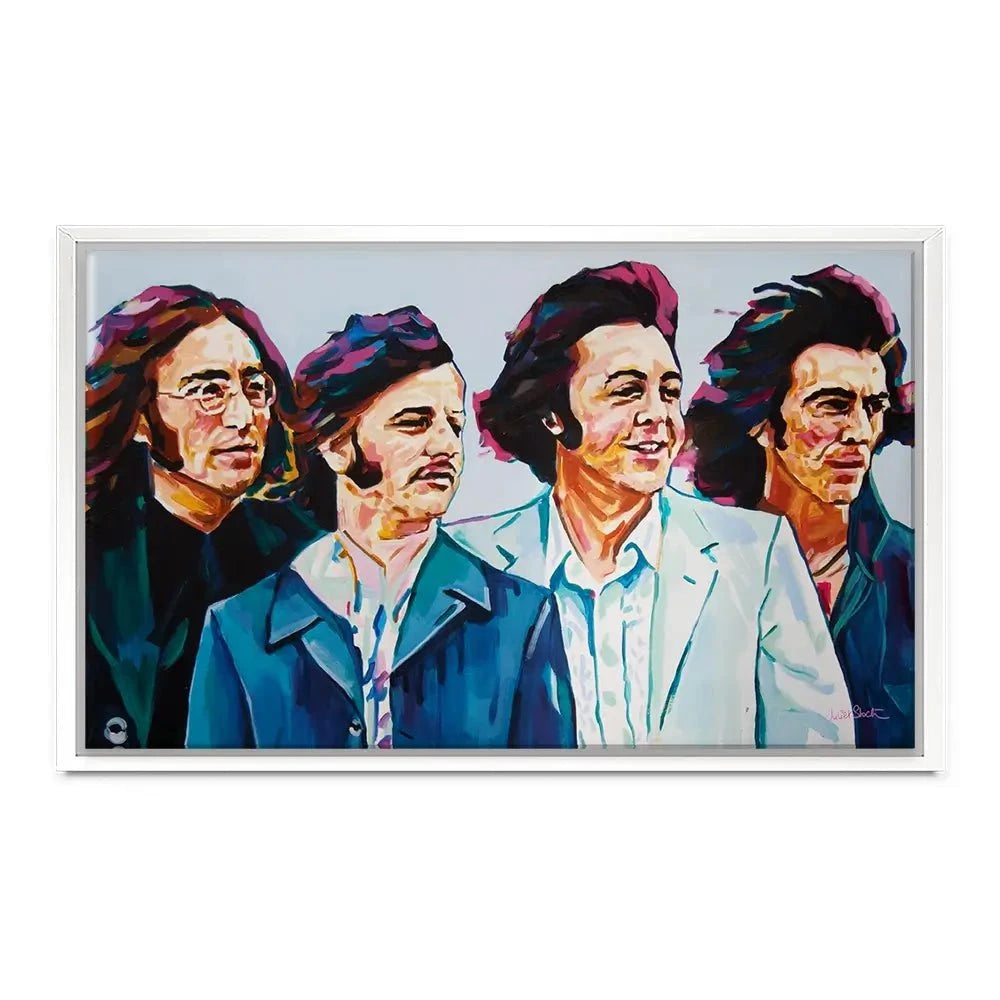 The Fab Four Canvas Print The Fab Four Canvas Print wall art product Juliet Stockton