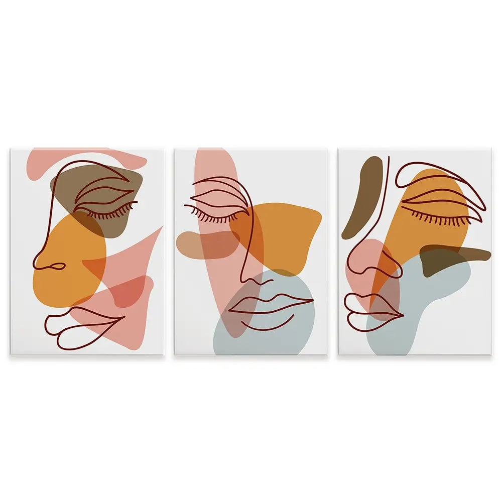 The Faces Trio Canvas Print The Faces Trio Canvas Print wall art product Art Print Shop