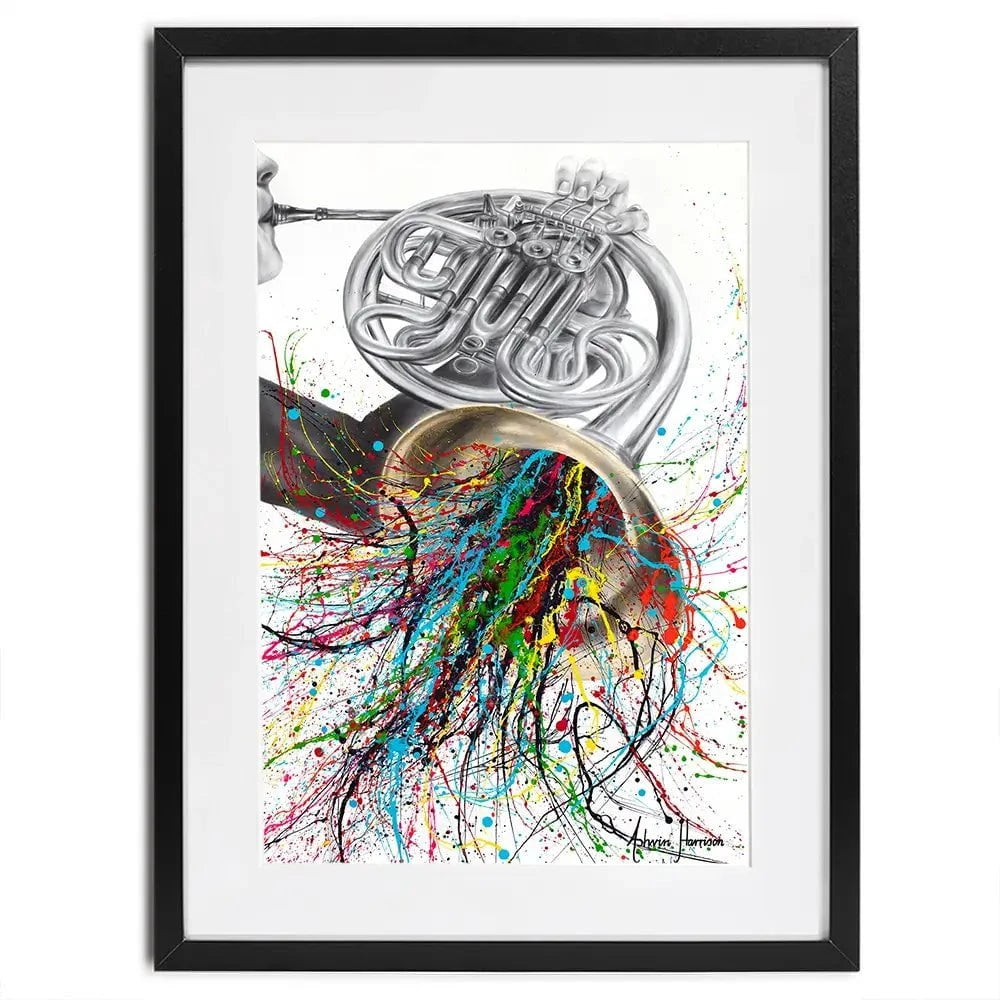 The French Horn Solo Framed Art Print The French Horn Solo Framed Art Print wall art product Ashvin Harrison
