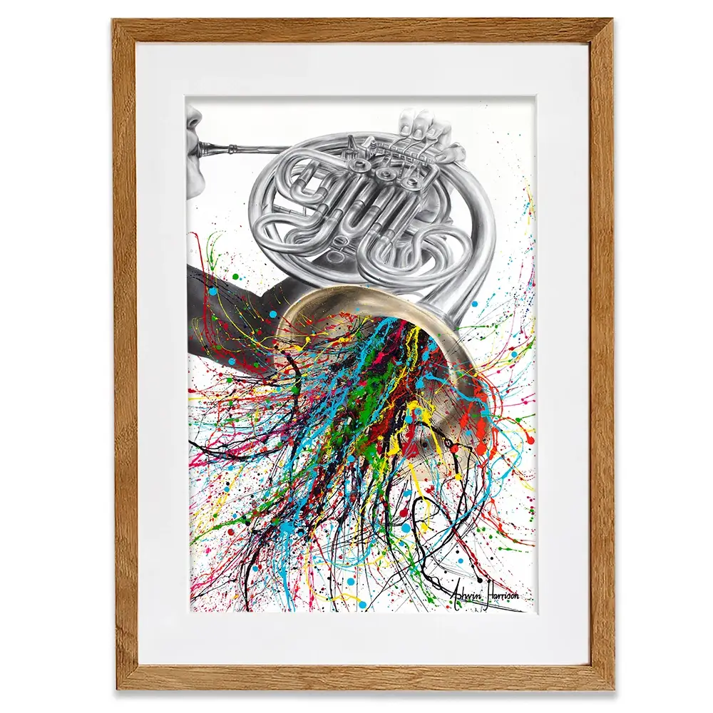 The French Horn Solo Framed Art Print The French Horn Solo Framed Art Print wall art product Ashvin Harrison