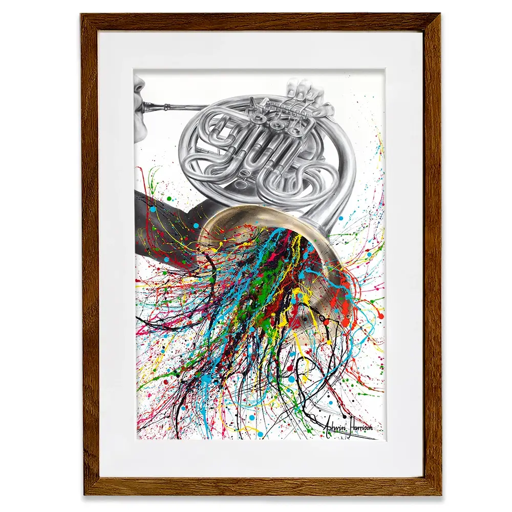 The French Horn Solo Framed Art Print The French Horn Solo Framed Art Print wall art product Ashvin Harrison