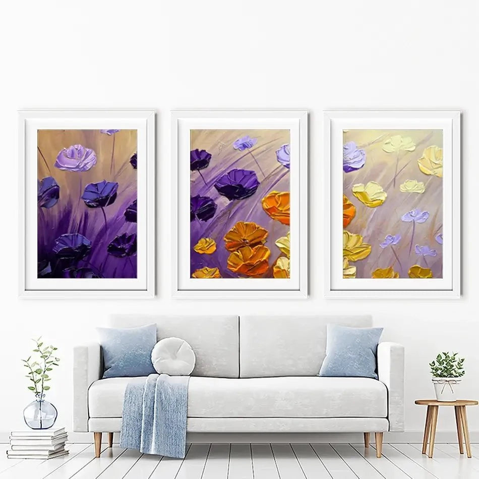The Garden Framed Art Print Trio The Garden Framed Art Print Trio wall art product Osnat Tzadok