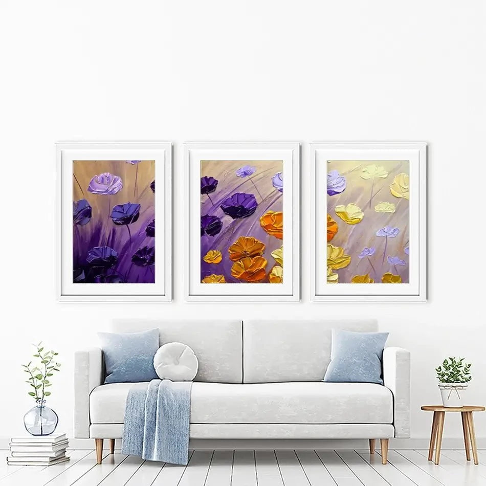 The Garden Framed Art Print Trio The Garden Framed Art Print Trio wall art product Osnat Tzadok