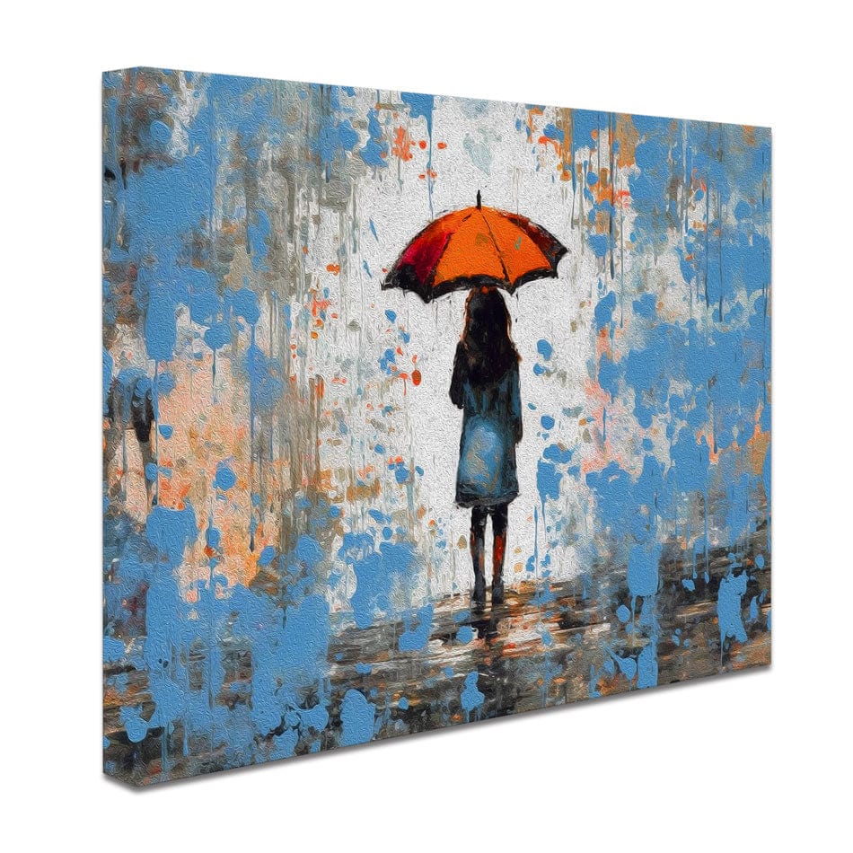 The Girl And Umbrella Canvas Print wall art product BinGoTinGo / Shutterstock