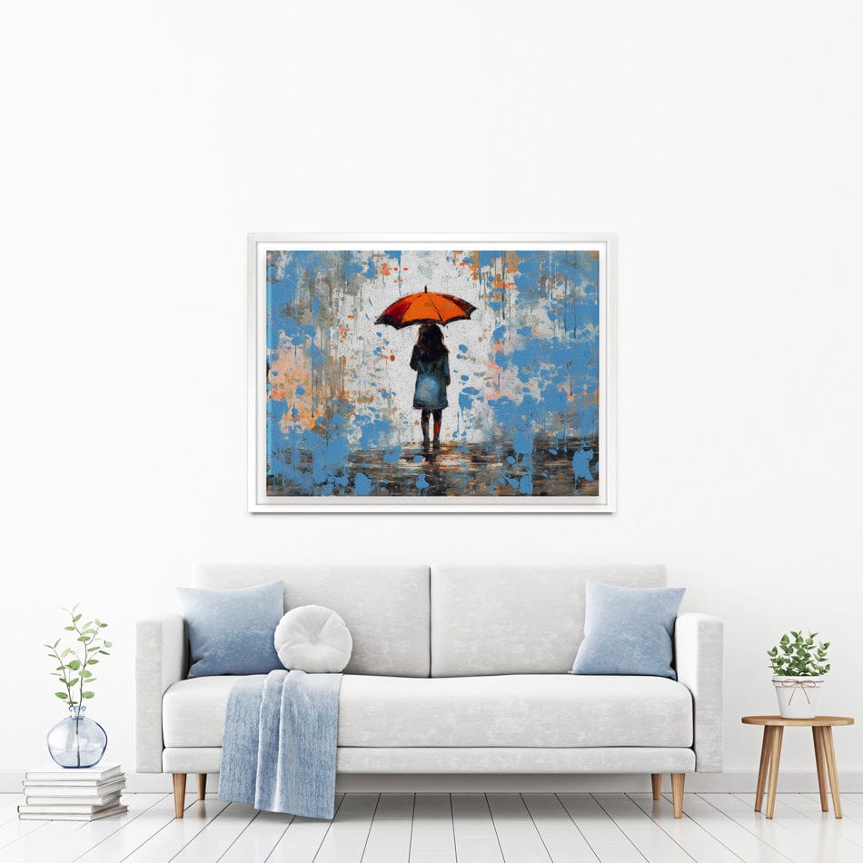 The Girl And Umbrella Canvas Print wall art product BinGoTinGo / Shutterstock