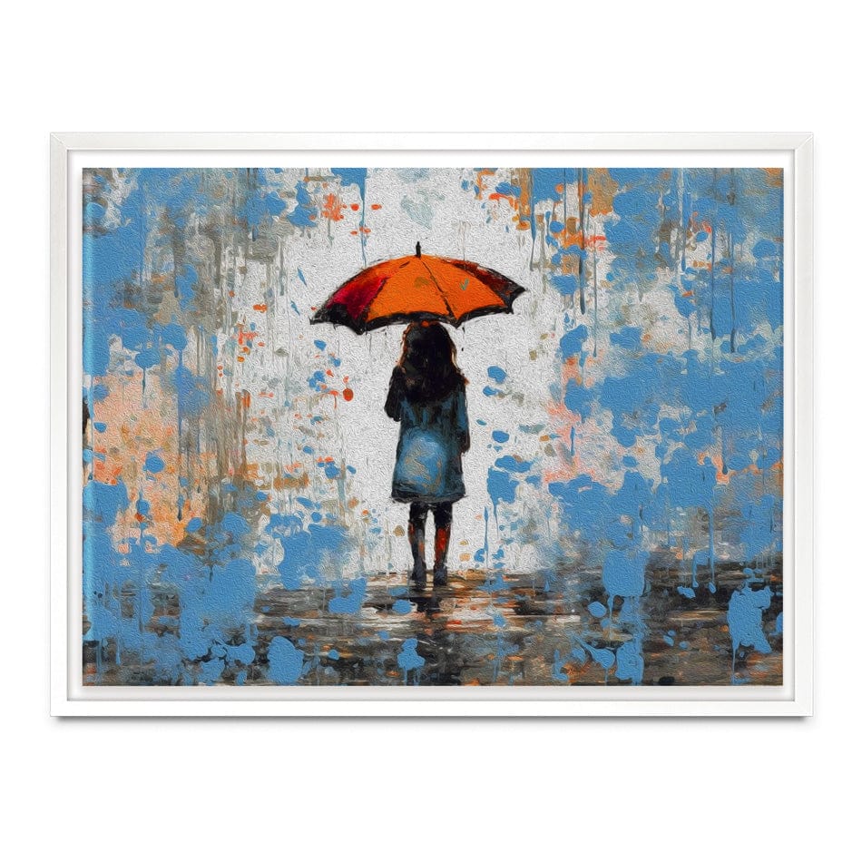 The Girl And Umbrella Canvas Print wall art product BinGoTinGo / Shutterstock