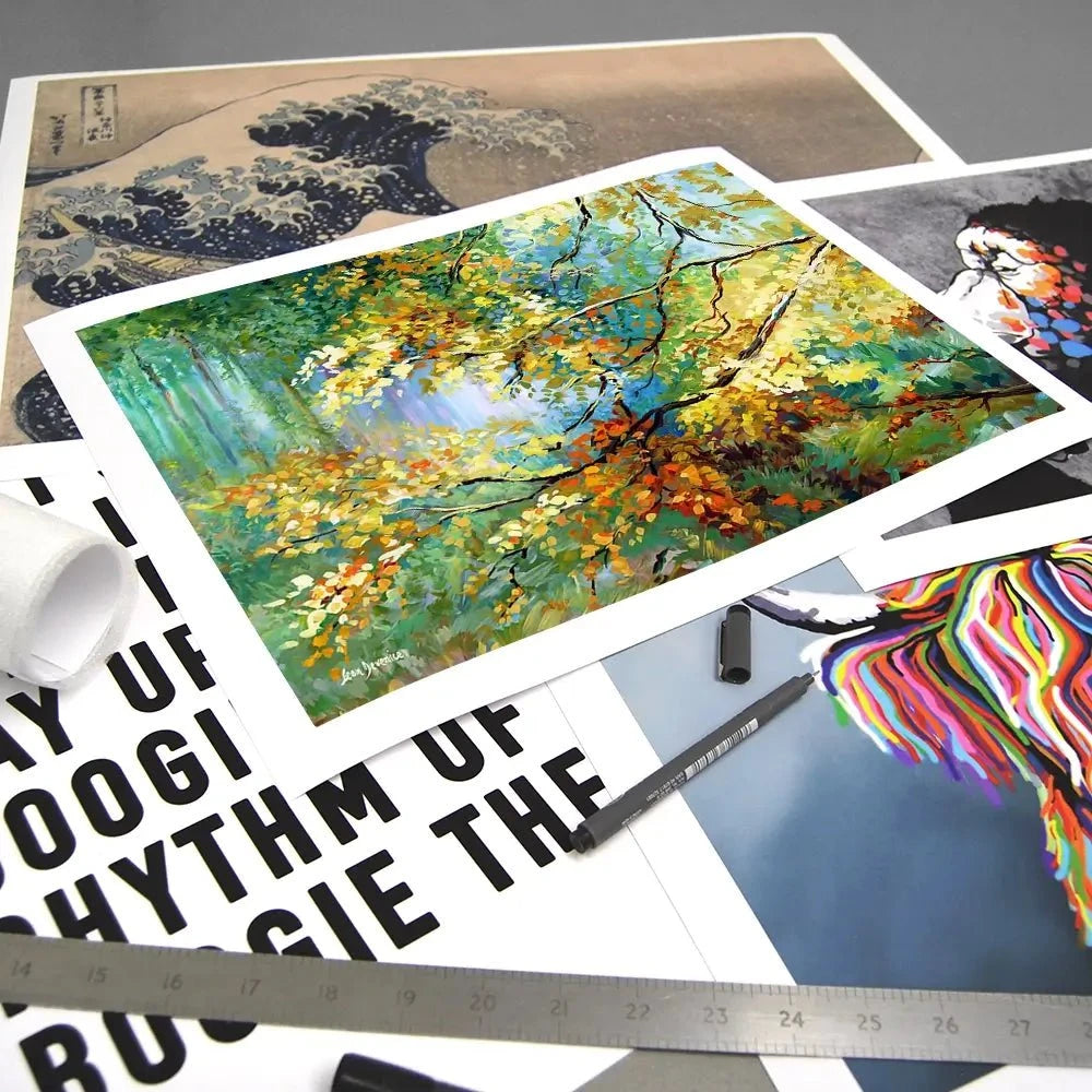 The Golden Leaves Art Print The Golden Leaves Art Print wall art product Leon Devenice