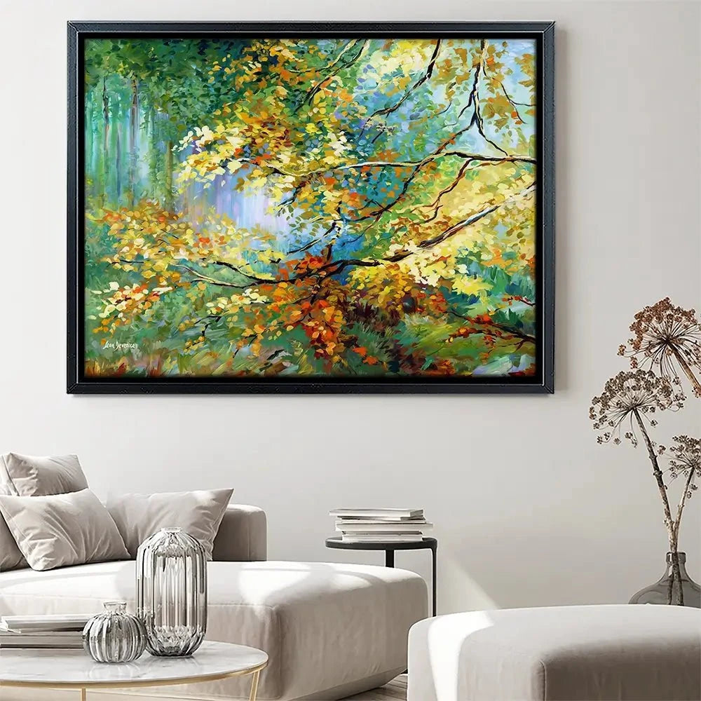 The Golden Leaves Canvas Print The Golden Leaves Canvas Print wall art product Leon Devenice