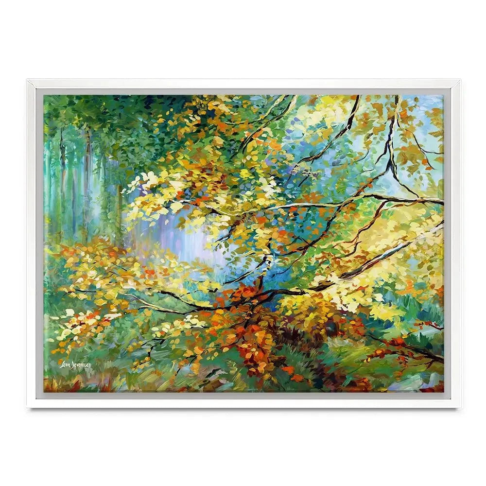 The Golden Leaves Canvas Print The Golden Leaves Canvas Print wall art product Leon Devenice