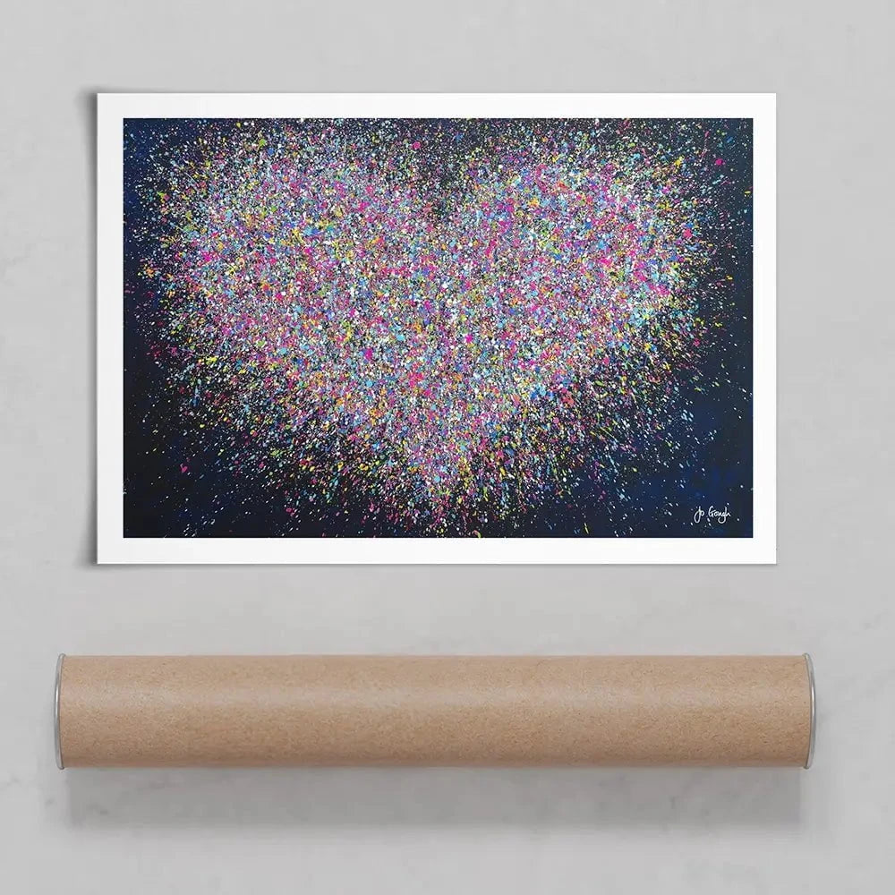 The Happiest Heart Art Print The Happiest Heart Art Print wall art product Jo Gough