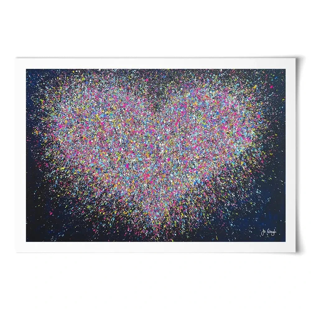 The Happiest Heart Art Print The Happiest Heart Art Print wall art product Jo Gough