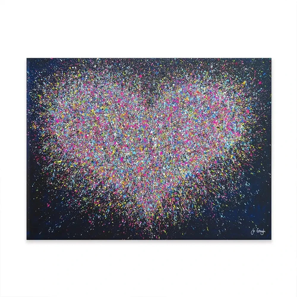 The Happiest Heart Canvas Print The Happiest Heart Canvas Print wall art product Jo Gough