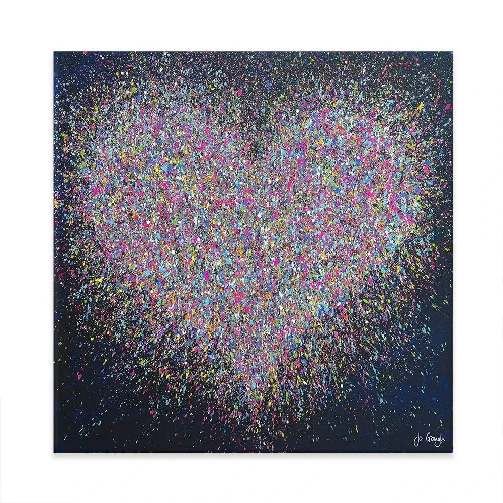 The Happiest Heart Square Canvas Print The Happiest Heart Square Canvas Print wall art product Jo Gough