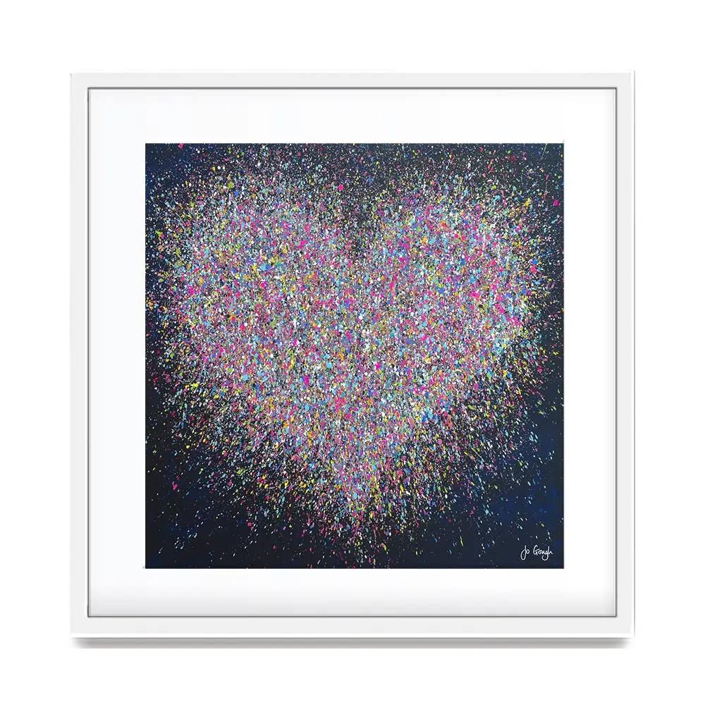 The Happiest Heart Square Framed Art Print The Happiest Heart Square Framed Art Print wall art product Jo Gough