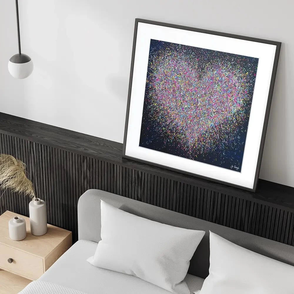 The Happiest Heart Square Framed Art Print The Happiest Heart Square Framed Art Print wall art product Jo Gough