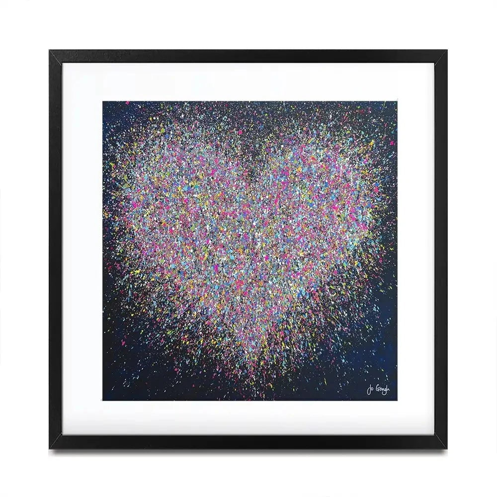 The Happiest Heart Square Framed Art Print The Happiest Heart Square Framed Art Print wall art product Jo Gough