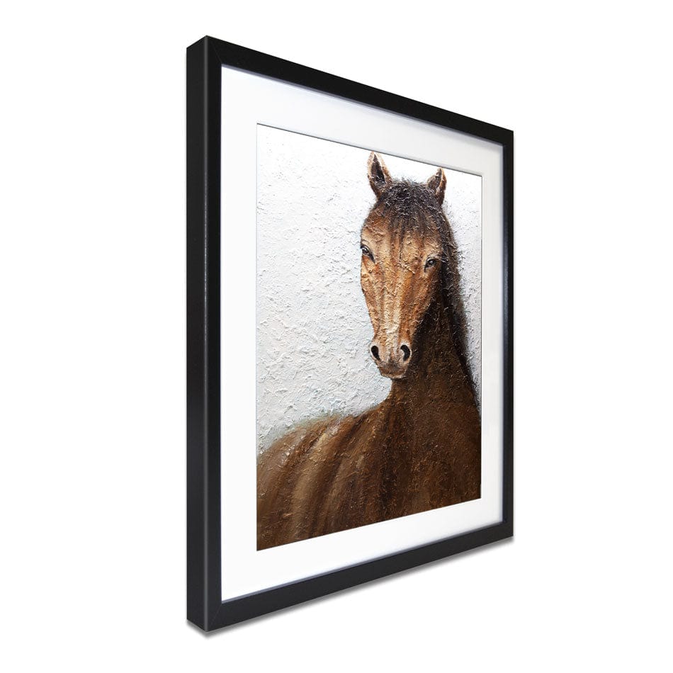 The Horse Framed Art Print wall art product Osnat Tzadok