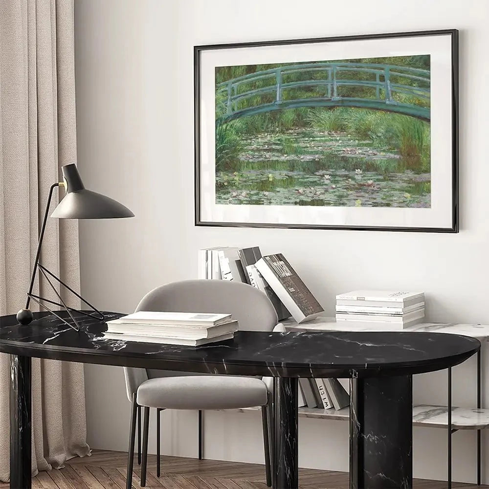 The Japanese Footbridge Framed Art Print The Japanese Footbridge Framed Art Print wall art product Everett Collection / Shutterstock