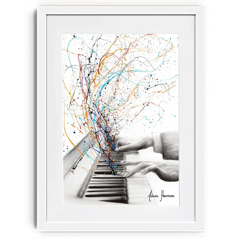 The Keyboard Solo Framed Art Print The Keyboard Solo Framed Art Print wall art product Ashvin Harrison