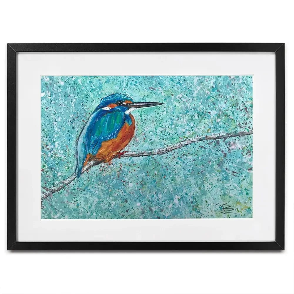 The Kingfisher Framed Art Print The Kingfisher Framed Art Print wall art product Jane Brookshaw