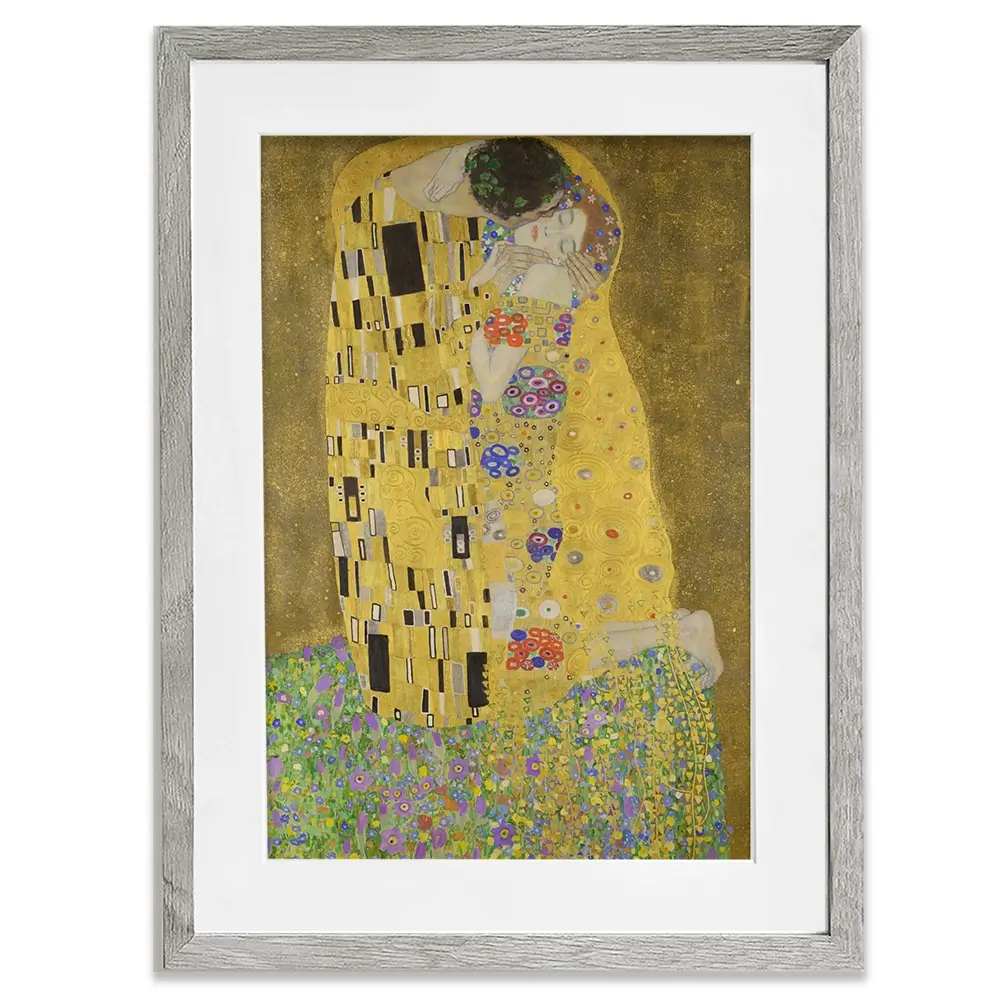 The Kiss Framed Art Print The Kiss Framed Art Print | The Kiss Framed Print | The Kiss Artwork wall art product Gustav Klimt