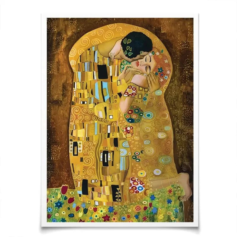The Kiss Reimagined Art Print The Kiss Art Print | The Kiss Artwork Prints | The Kiss Art Posters wall art product Liliya Kulianionak / Shutterstock