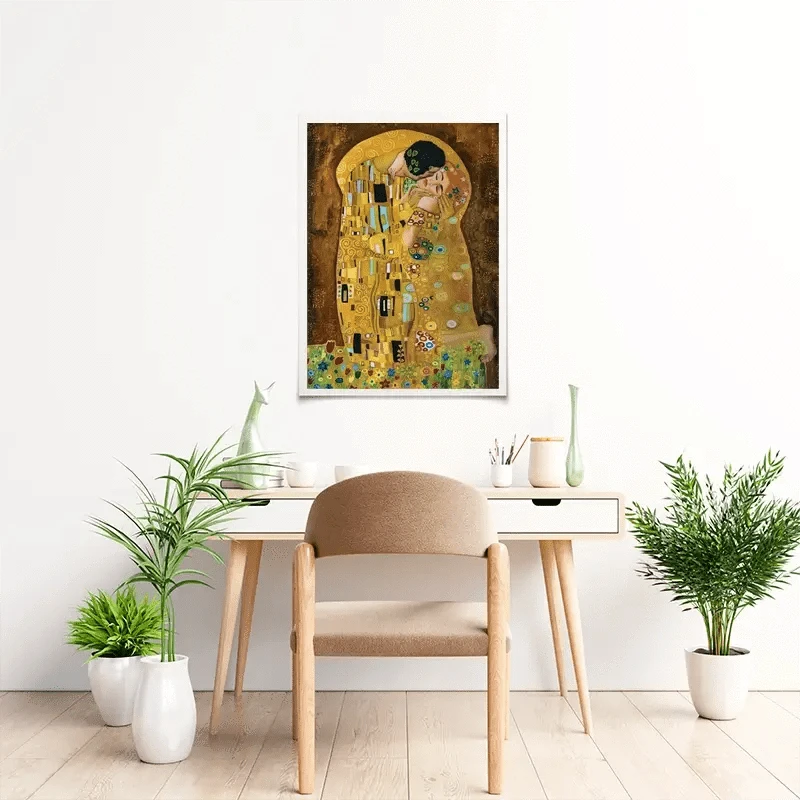 The Kiss Reimagined Art Print The Kiss Art Print | The Kiss Artwork Prints | The Kiss Art Posters wall art product Liliya Kulianionak / Shutterstock