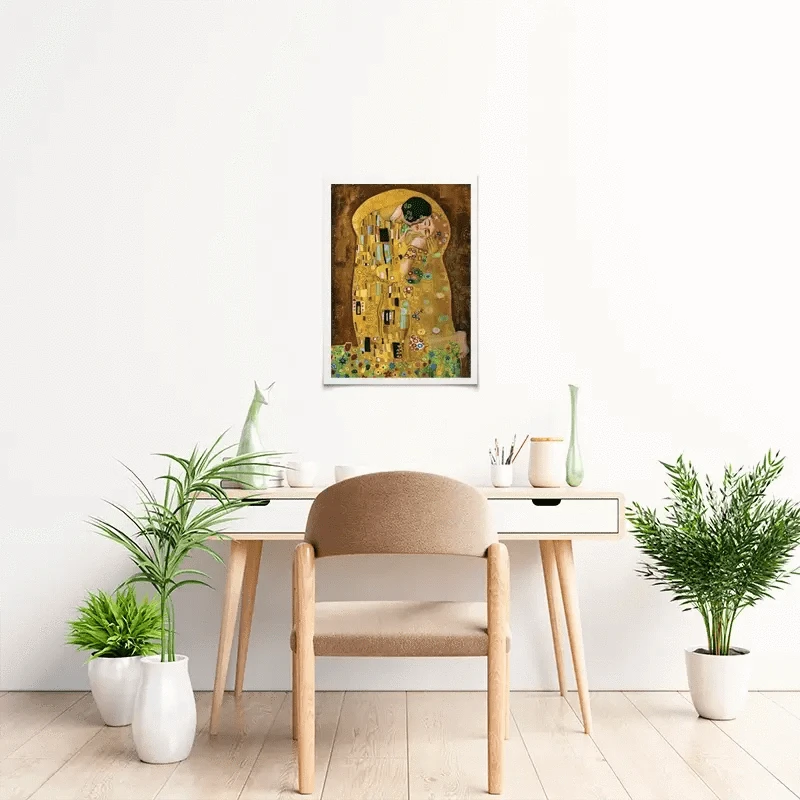 The Kiss Reimagined Art Print The Kiss Art Print | The Kiss Artwork Prints | The Kiss Art Posters wall art product Liliya Kulianionak / Shutterstock