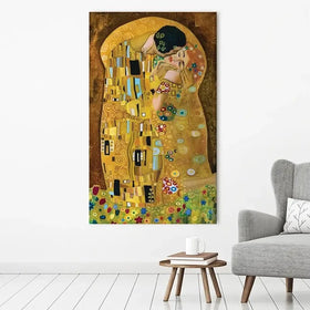 The Kiss Reimagined Canvas Print The Kiss Canvas Print | The Kiss Canvas Art | The Kiss Canvas Artwork wall art product Liliya Kulianionak / Shutterstock