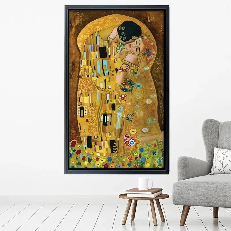 The Kiss Reimagined Canvas Print The Kiss Canvas Print | The Kiss Canvas Art | The Kiss Canvas Artwork wall art product Liliya Kulianionak / Shutterstock