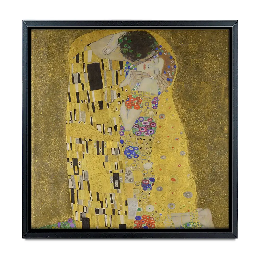 The Kiss Square Canvas Print The Kiss Square Canvas Print wall art product Gustav Klimt