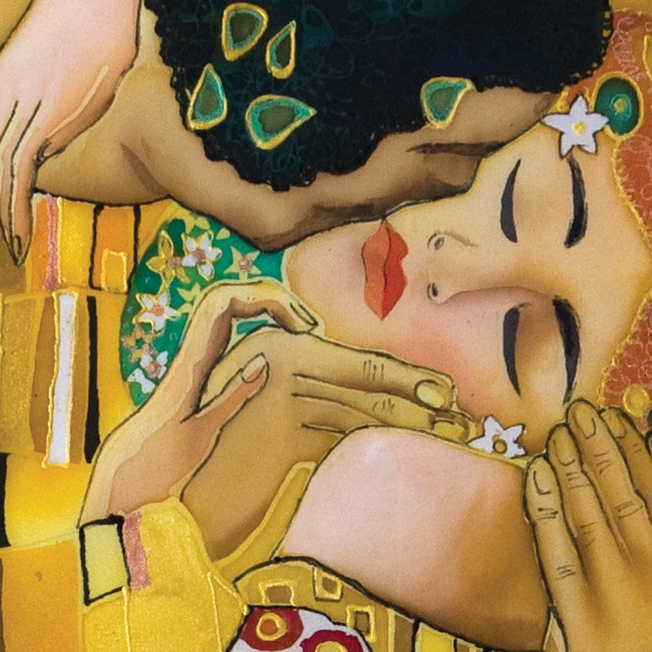 The Kiss Square Canvas Print wall art product Liliya Kulianionak / Shutterstock
