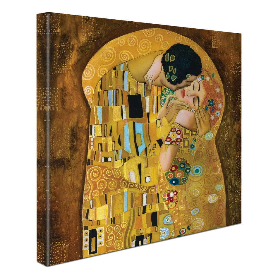 The Kiss Square Canvas Print wall art product Liliya Kulianionak / Shutterstock