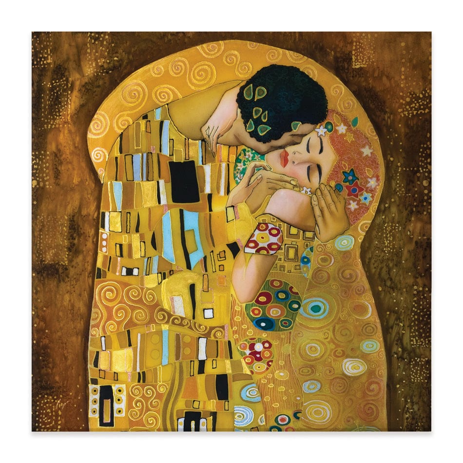 The Kiss Square Canvas Print wall art product Liliya Kulianionak / Shutterstock