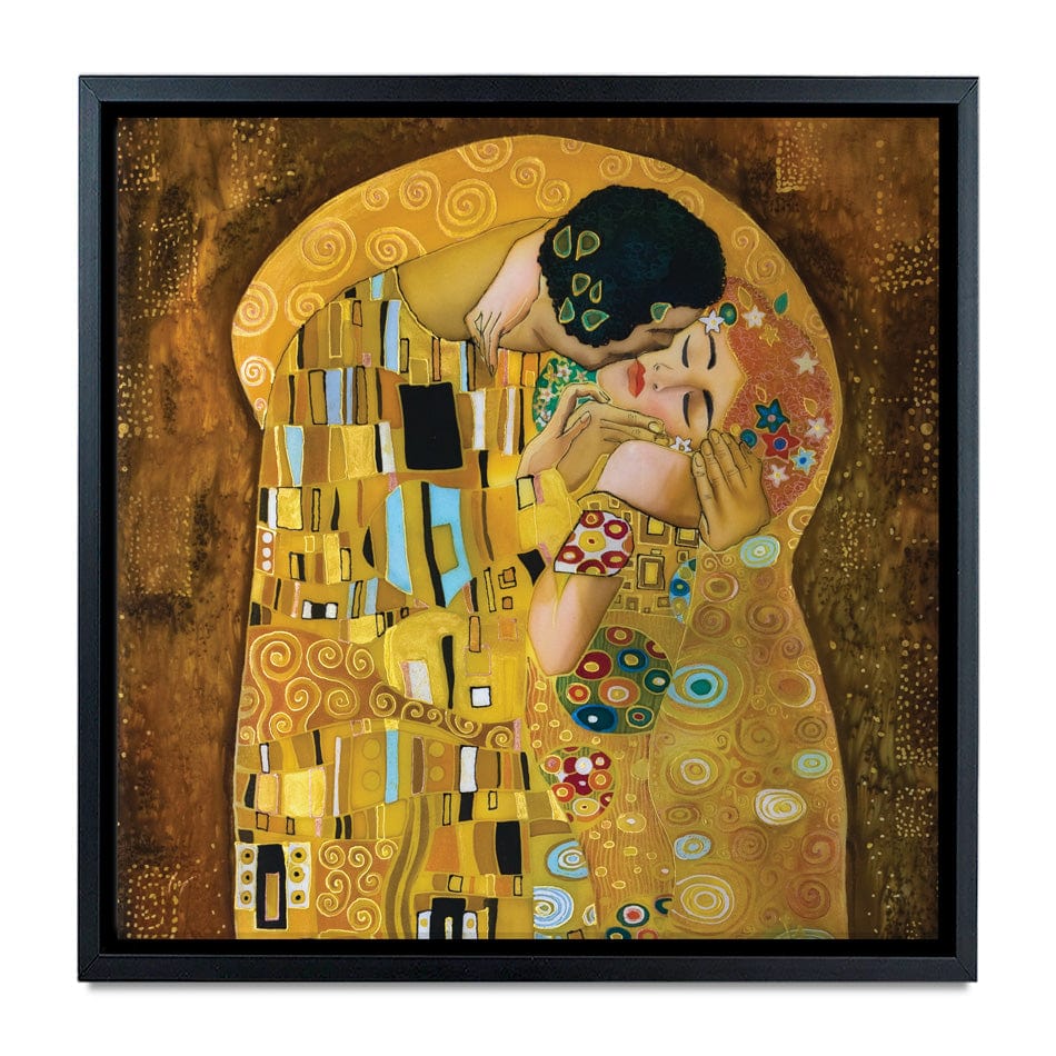 The Kiss Square Canvas Print wall art product Liliya Kulianionak / Shutterstock