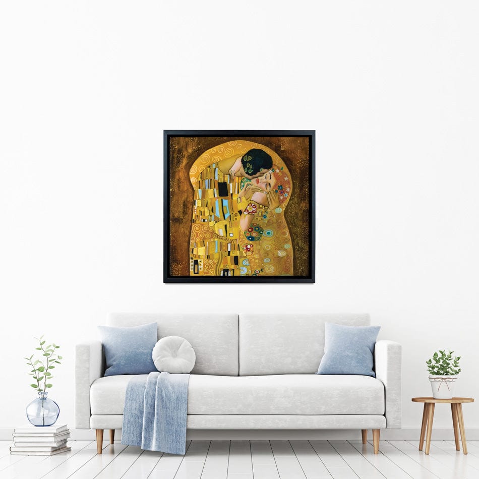 The Kiss Square Canvas Print wall art product Liliya Kulianionak / Shutterstock