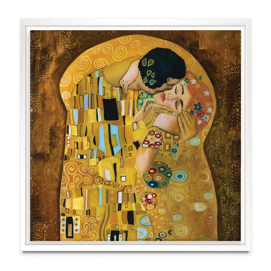 The Kiss Square Canvas Print wall art product Liliya Kulianionak / Shutterstock