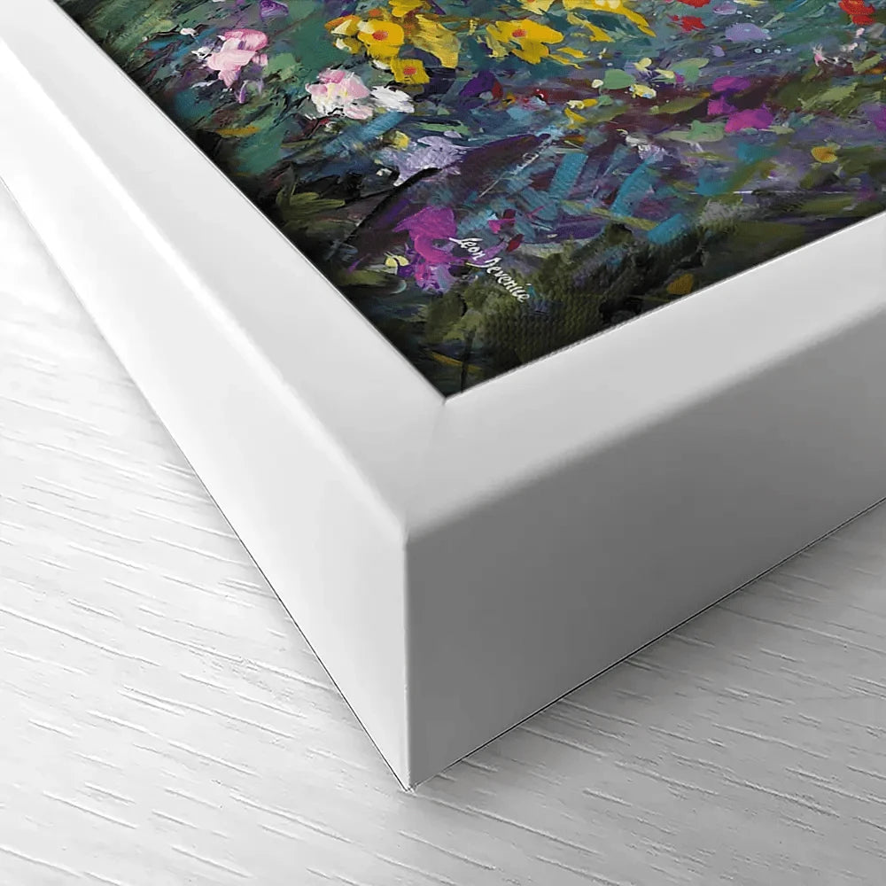 The Lady And The Wildflowers Canvas Print The Lady And The Wildflowers Canvas Print wall art product Leon Devenice