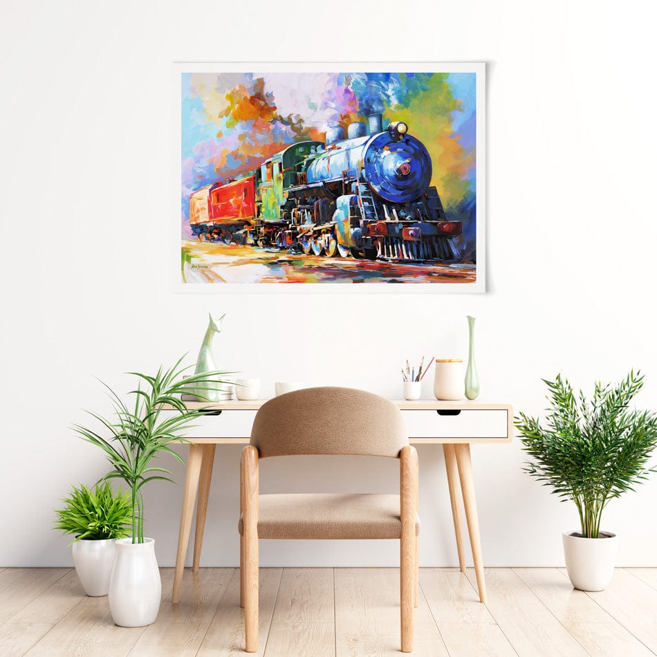 The Last Train Art Print wall art product Leon Devenice