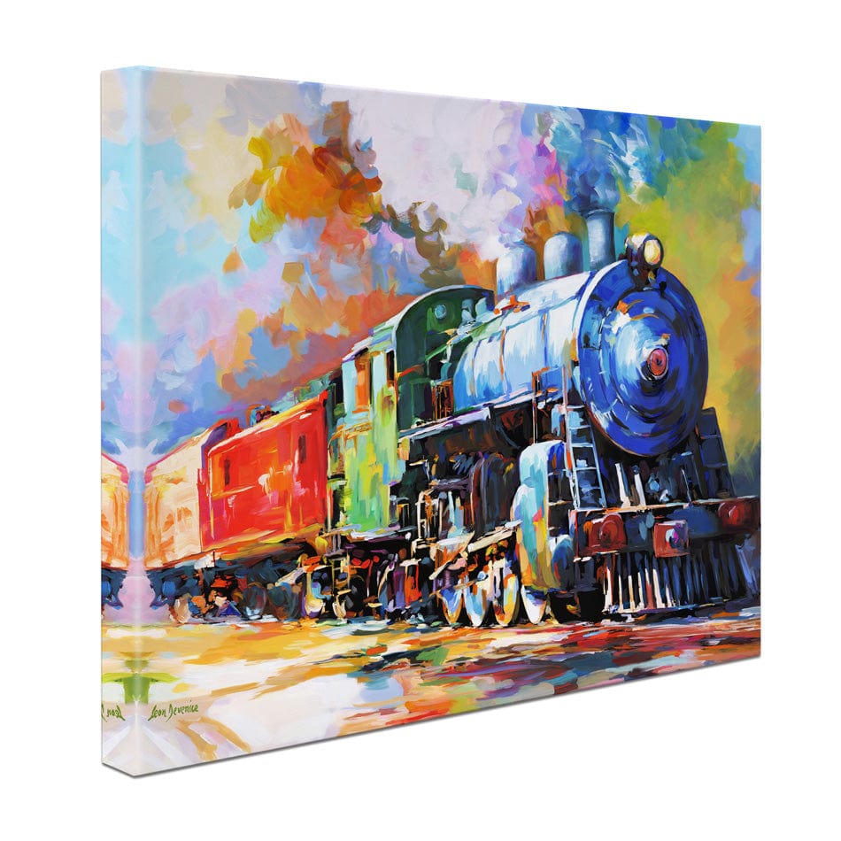 The Last Train Canvas Print wall art product Leon Devenice