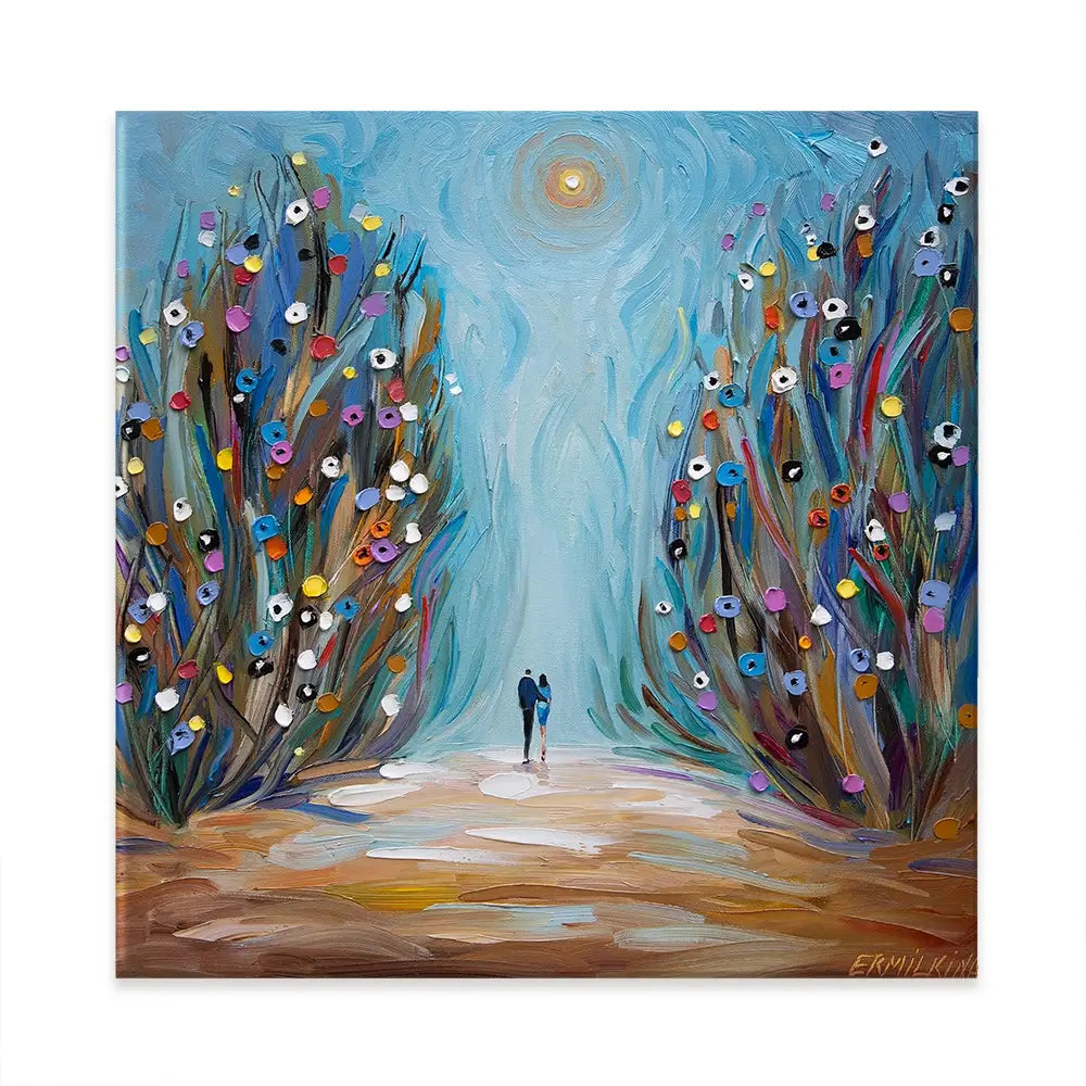 The Magic Garden Square Canvas Print The Magic Garden Square Canvas Print wall art product Ekaterina Ermilkina