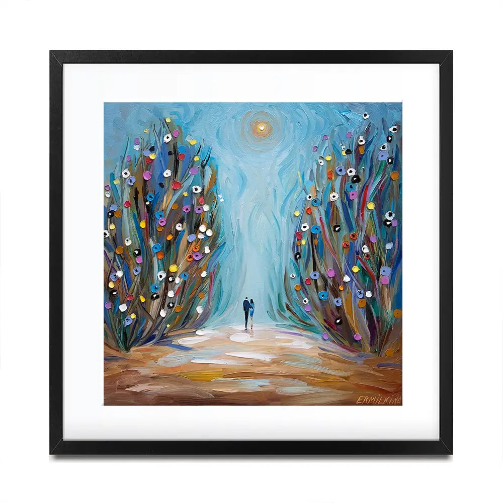 The Magic Garden Square Framed Art Print The Magic Garden Square Framed Art Print wall art product Ekaterina Ermilkina