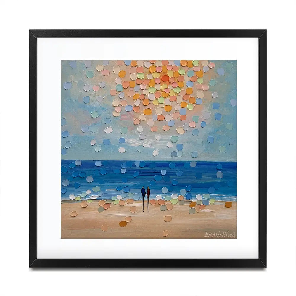 The Ocean Knows Our Names Square Framed Art Print The Ocean Knows Our Names Square Framed Art Print wall art product Ekaterina Ermilkina