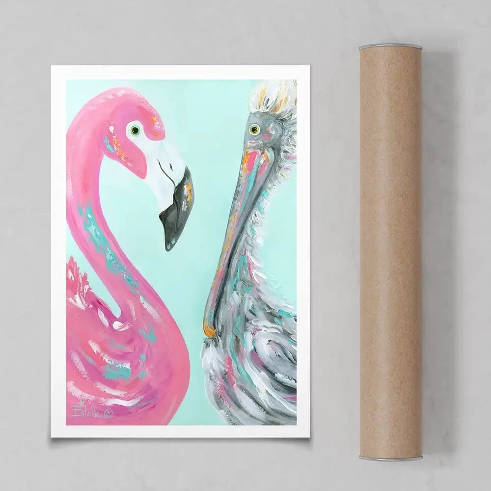 The Odd Couple Art Print The Odd Couple Art Print wall art product Estelle Grengs - Independent