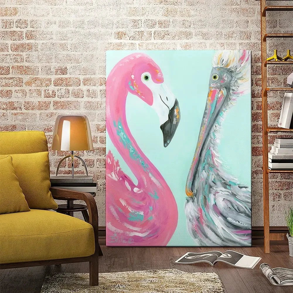 The Odd Couple Canvas Print The Odd Couple Canvas Print wall art product Estelle Grengs - Independent