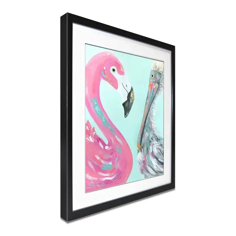 The Odd Couple Framed Art Print The Odd Couple Framed Art Print wall art product Estelle Grengs - Independent