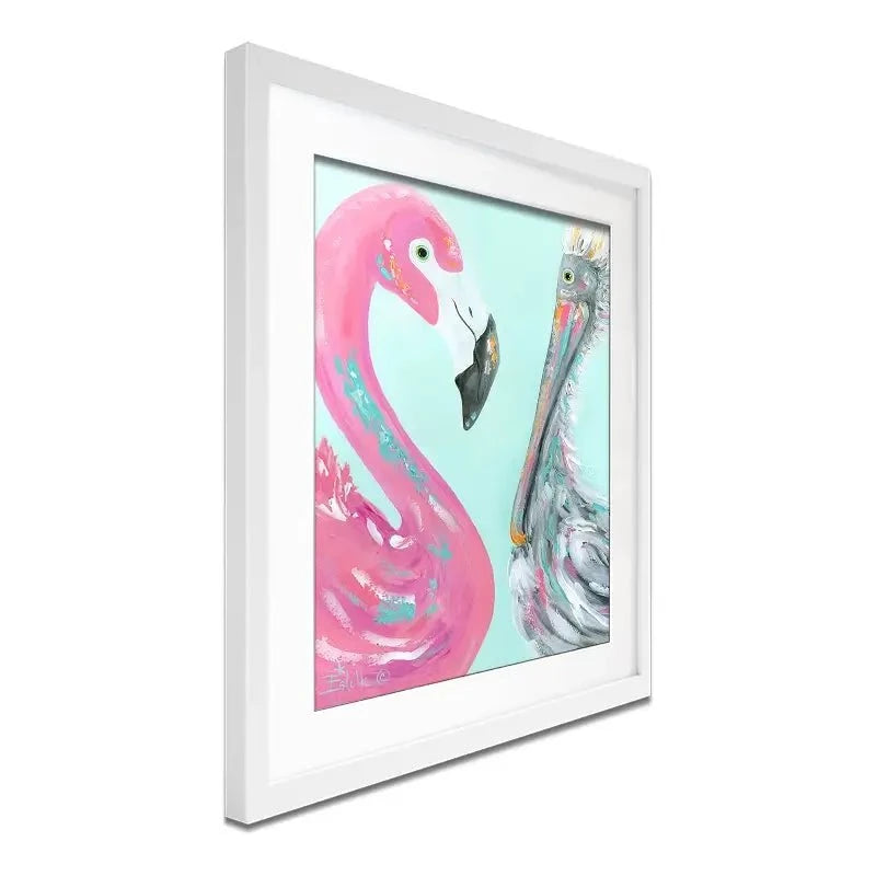 The Odd Couple Framed Art Print The Odd Couple Framed Art Print wall art product Estelle Grengs - Independent
