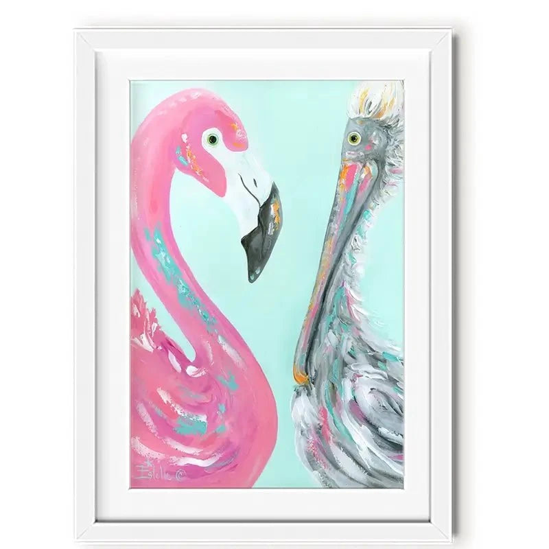 The Odd Couple Framed Art Print The Odd Couple Framed Art Print wall art product Estelle Grengs - Independent